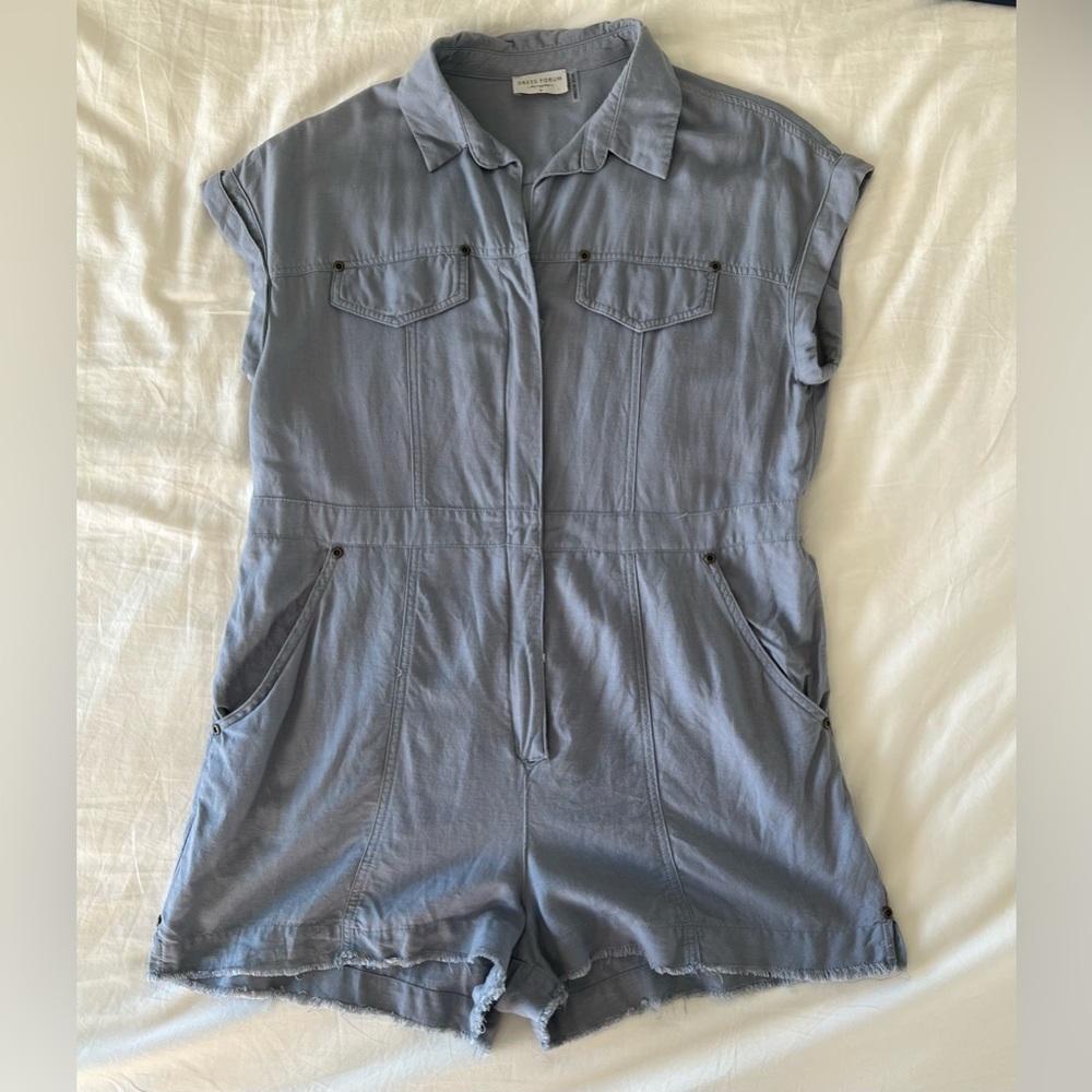 DRESS FORUM ROMPER/playsuit cloudy blue color size small